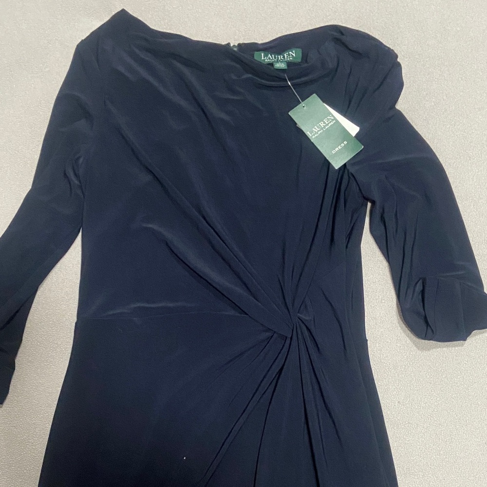 Ralph Lauren Midnight Blue Long Sleeve Dress